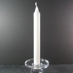 24cm White Raw Stearin Classic Dinner Candles